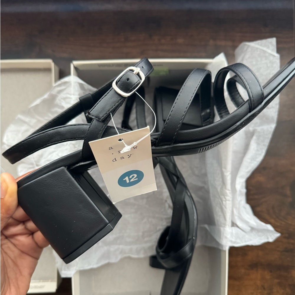 Ramona Strappy Block Heel Sandals (Size 12)